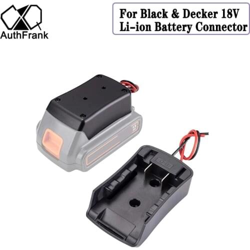 For Black and Decker 18V Lithium-Ion Battery DIY Tool Converter Adapter With Cable
