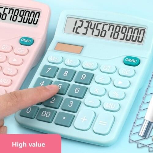 12 Digits Electronic Calculator Large Screen Desktop Calculators Home Office School Calculators Financial Accounting Tools