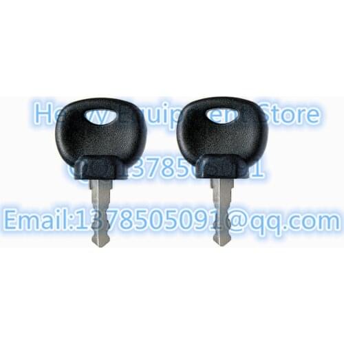 2PCS 14607 14707 KEY For JCB 3CX Bomag Dynapac Terex Vibromax New Holland Moxy MONARK Ersatzsch ELI80-0088