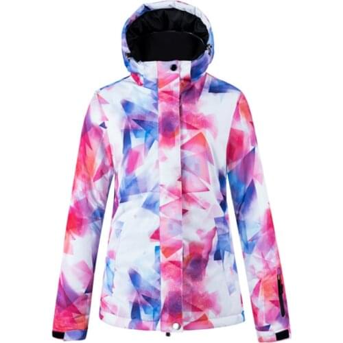 2021 New Style Winter Thermal Skiing Jackets Women Windproof Snowboarding Coat Girl Snow Costumes Female Snow Jacket -30 degrees