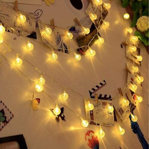 Mini Globe String Lights Fairy String Lights Plug in Waterproof Decor for Indoor Outdoor Party Wedding Christmas Garden Decor
