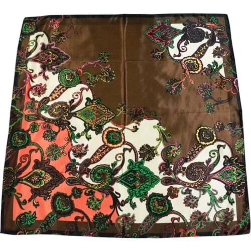 2018 fashion women silk scarf female luxury brand square scarves satin polyester bufanda shawl girls wraps hijab scarf women