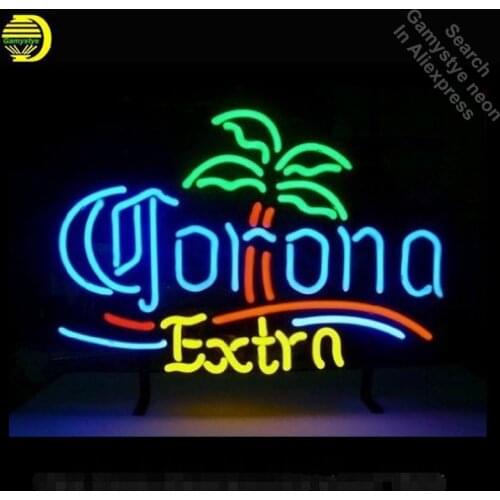 Neon Sign for Coron Extra Palm Tree Neon Tube Sign Commercial Light handcraft Publicidad Lamps Store Displays neon light sign