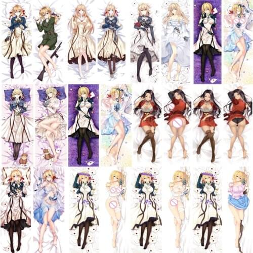 October update Japanese Anime Violet Evergarden Cattleya Baudelaire hugging Body pillowcase cover Dakimakura pillow cover case
