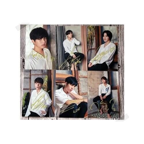 Signed INFINITE autographed photo K-POP 6 photos set 6 inches free shipping 102017