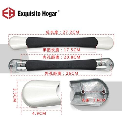 Replacement Suitcase Luggage Handle Grip Spare Fix Holders Box Pull Carry Strap Luggage Repair Fitting Acryl Repair Handle Part