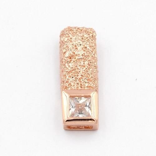 SUNNERLEES Fashion Jewelry Women Girls Cubic Zirconia Frosted Rose Gold Color Pendant Optional Chain Necklace P69 R