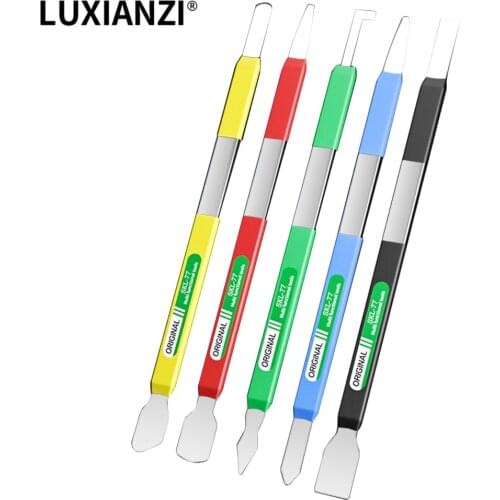 LUXIANZI Universal Mobile Phone Repair Opening Tool Kit Dual Heads Metal Steel Pry Crowbar Set 5 in 1 phone Repair Hand Tool