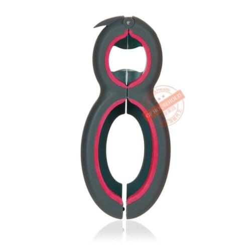 Top quality 6 in 1 Creative Multifunction Gourd-shaped Can Opener Kitchen Tool Bottle opener Screw Cap Jar Bottle Wrench