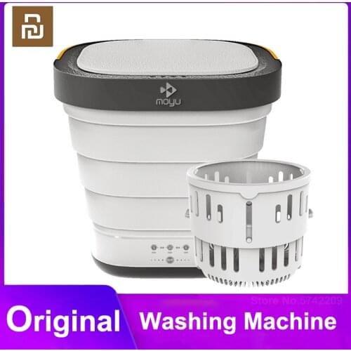 Youpin Moyu Electric Mini Household Washing Machine Foldable Barrel Portable Washer With Dehydration Function For Travel Trip