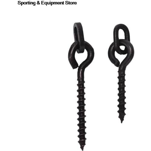 10/20Pcs Boilie Screw Peg with Ring Swivel D-Rig Chod Rig Terminal Tackle Bait Holder Screw Carp Fishing Accessories
