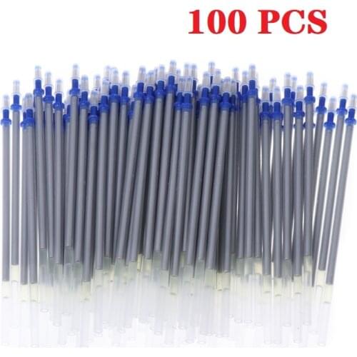 100 Pcs Disappearing Ink Fabric Marker Pen Cross Stitch Temporary Marking Heat Erasable Pen for Fabric Dressmaking Sewing Tools