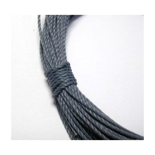 50 Meters Grey Waxed Polyester Twisted Cord String Thread Line 1mm