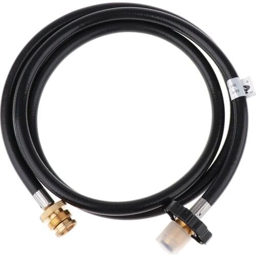 6FT RV Connection Hose RV Propane Quick Connect Hose for Burner Grill, Camp Chef Stove, Blackstone Griddle, POL Connector