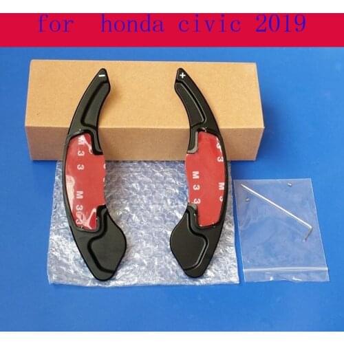 Car Accessories 2PCS Quality Aluminum Alloy Steering Wheel Shift Paddle Shifter for honda civic 2019
