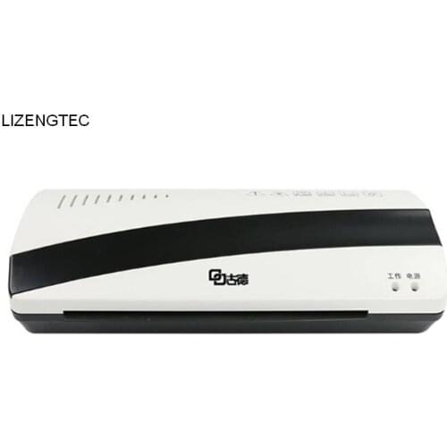 Free Shipping LIZENGTEC Professional Office Hot and Cold Fast Warm-Up Roll Laminator Machine for A4 Paper Document Photo