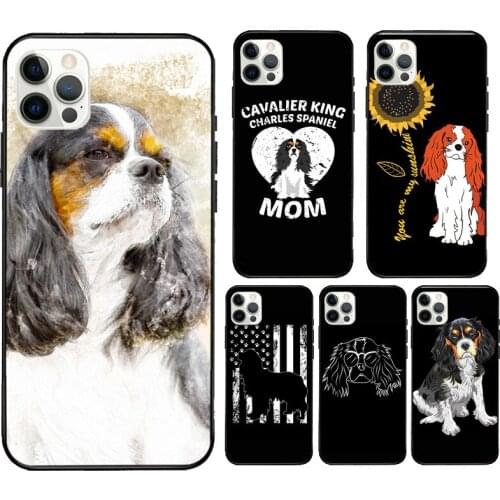 Cavalier King Charles Spaniel Dog Fundas For iPhone 12 Pro Max Mini XR X XS Max SE 2020 6S 7 8 Plus 11 Pro Max Phone Case