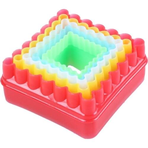 New 5pcs Pastry Mold for Cake Cookie For Christmas Kitchen, Square