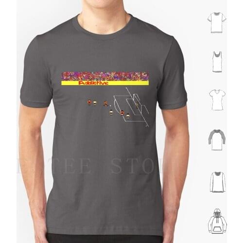 Football Manager T Shirt Print Cotton Retro Vintage 8 Bit Computer Game Video Arcade Zx Spectrum Commodore 64 Football Soccer
