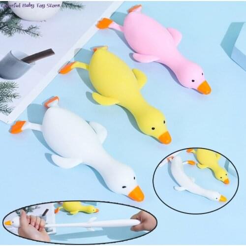 1PC Random Fun TPR Cute Cartoon Duck Stress Relief Squeeze Ball Reliever Squish Toy Animal Antistress for Children Adult Gifts