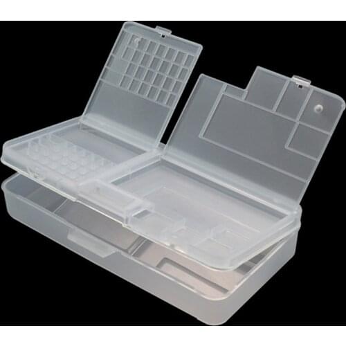 Container Repair Tools Mobile Phones 10Pcs/Lot Storage Box for iPhone LCD Screen Motherboard IC Chips Component Organize