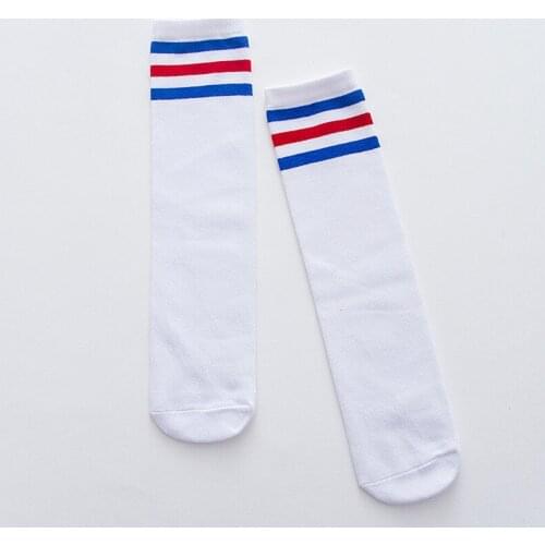 2018 Classic Kids Sock 3 Three Stripes Cotton Socks Retro Old School Boys Hiphop Skate Calcetine white harajuku