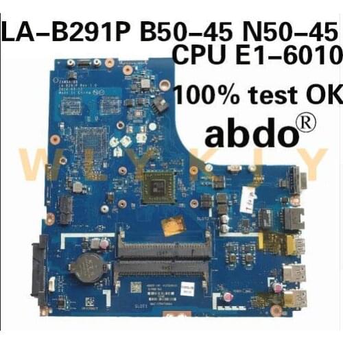 LA-B291P for Lenovo B50-45 N50-45 notebook motherboard CPU E1-6010 E2-6110 DDR3 100% test work