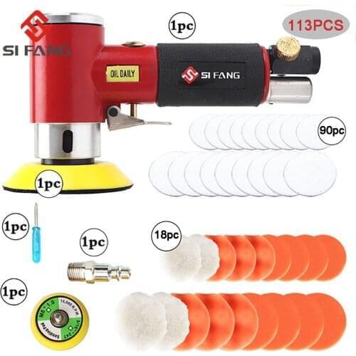 NEW Mini Orbital Air Sander Pneumatic Polishing 2"/3" Grinding Machine Air Tools Buffer Dual Action Orbital Polisher for Car
