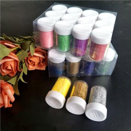 20G Mixed 24 Color Powder Shimmer Glitter Diamond Painting for Decoration DIY Nail Temporary Tattoo Fake Kids Face Body Art Tool