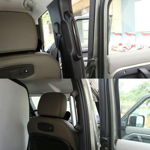 NEW!!! ABS Carbon Fiber Chrome Oak For Land Rover Defender 110 130 2020 Car Rear Handle Decoration Strip Cover Tirm Accessories