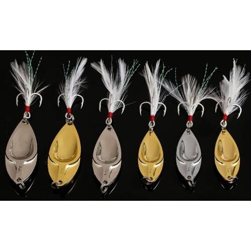 Sea Fishing Lure Outdoor 2Color 10g/15g/20g 6# Hook Bionic Bait Wobblers Artificial Sequin Leech Viper Metal Hard Bait