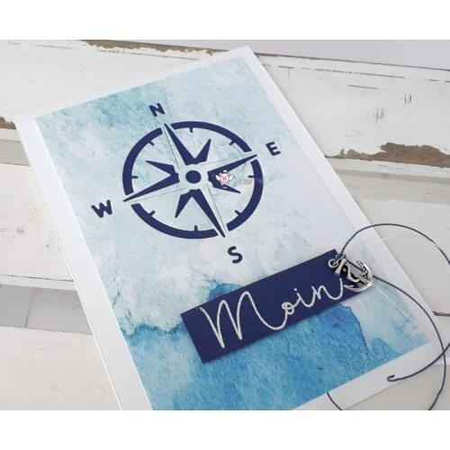 Mmao Crafts Metal Steel Cutting Dies New design Nautical compass Stencil For DIY Scrapbooking Paper/photo Cards Embossing Dies