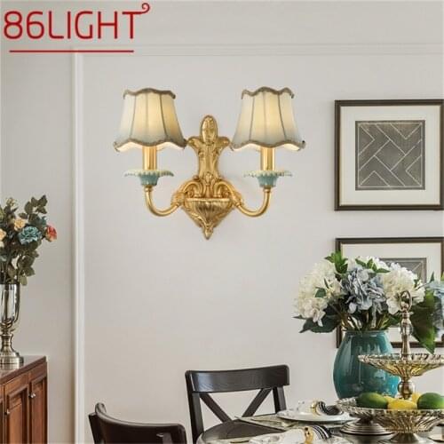 86LIGHT Copper Wall Lamp Sconce Modern Luxury Design Ceramic Light Indoor For Home Bedroom Corridor