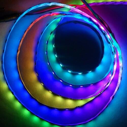 TM1814 RGBW led pixel strip;30LEDs/m;DC12V input;5m long;non-waterproof;WHITE PCB