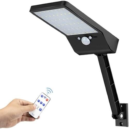 LED Solar-garden-Lamp Wall-Street Light Outdoor Waterroof I65 remote control IR Motion Sensor 3 Moes rotab&3