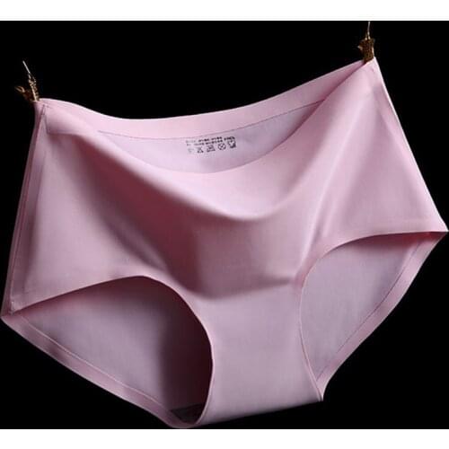 Fatimu Women Lace Sexy Panties Seamless Solid Underwear Mid Waist Woman Briefs Female Slim Breathable Ladies Underpants Briefs