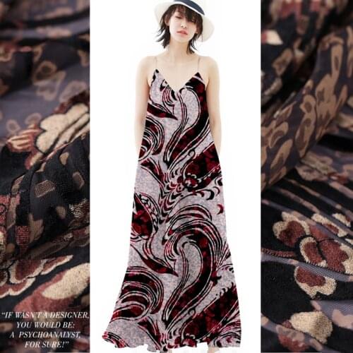 1 metre burnt-out mulberry velvet clothing dress long skirt top fabric silk