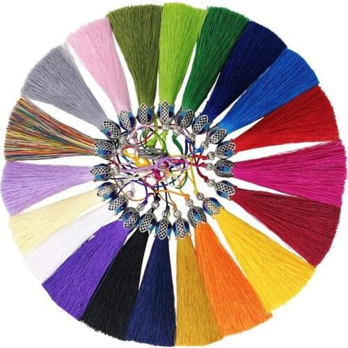 10pcs Tassel Fringe brush Sling Tassels Trim with End cap pendant for Sew Curtains jewelry Accessories DIYJewelry Wedding Decor