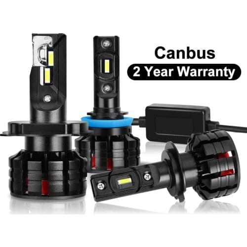 2Pcs Mini Canbus 100W 16000LM H1 H3 H4 H7 Led H8 H11 HB3 9005 HB4 9006 Led Headlights Car Light Bulbs 12V 24V White Auto Lamp