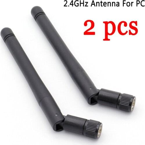2pcs Small WiFi Antenna 2.4GHz Antenna For PC Desktop Computer PCI Card WiFi Router Wireless Camera Foldable Antenna
