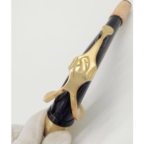 Free Shipping Music Fancier Club Professional Instrument Alto Saxophone Neck Brass Black Lacquer Sax Custom Neck Accessories