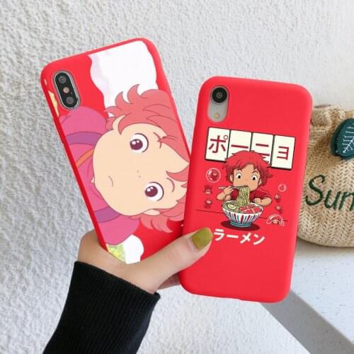 Japan Anime Ponyo On The Cliff Case For Samsung Galaxy S10 S10e S9 S8 S21 S20 FE Note 20 Ultra 10 9 8 Lite Plus Pro 2020 Cover