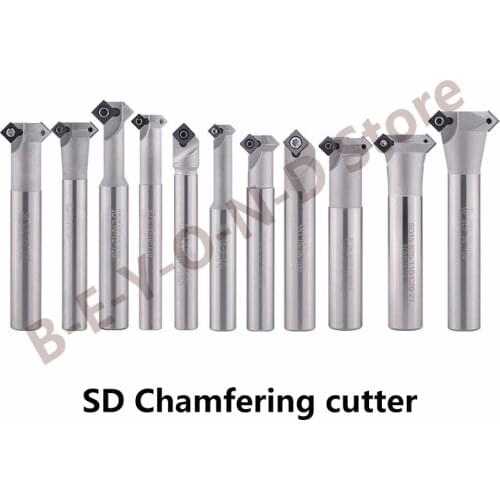BEYOND SD Chamfering Cutter Holder 45 degrees 90 degree Face Milling Arbor C12 C16 C20 Chamfering Tool Bar