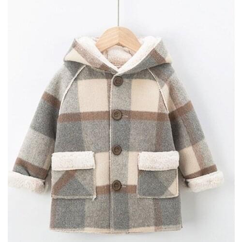 Girls autumn/winter coat baby coat children suede padded coat