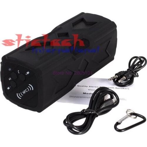 By dhl or ems 20 sets Portable NFC Wireless Bluetooth 4.0 Speaker Subwoofer Sound Box Waterproof Power Bank Speakers