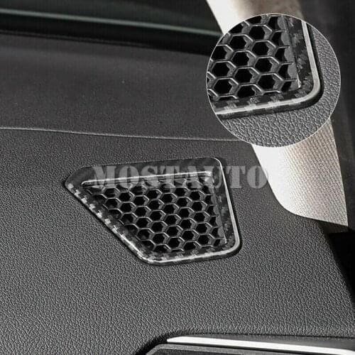 For BMW 3 Series G20 2019-2020 Carbon ABS Interior Upper Air Vent Outlet Cover 2pcs Car Accessories Interior Car Decor Car Trim
