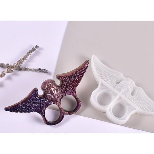 Condor Key Chain Resin Mold Key Chain Silicone Mold DIY Epoxy Key Chain Decorat Eagle Fist Buckle Self-Defense Key Ring Craft