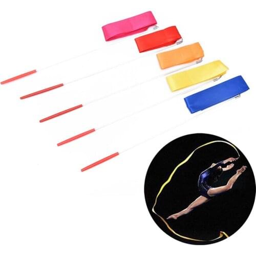 4m Professional Gym Ribbons Dance Ribbon Rhythmic Art Gymnastic Ballet Streamer