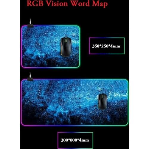 RGB Mouse Pad for Gaming RGB Backlit Mause Pad Large Mousepad Gamer Computer Mousepad for Desktop Notebook Keyboard Mice