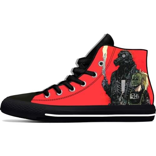Japanese Anime Manga Cartoon Dorohedoro Fashion Casual Cloth Shoes High Top Lightweight Breathable 3D Print Men Women Sneakers
